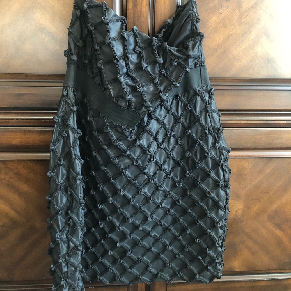 Forever 21 Plus size black strapless party dress